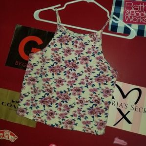 Floral halter top size M
